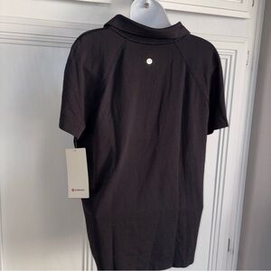 NWT Lululemon Women’s Swiftly Tech Short Sleeve Half-Zip Polo Sz 14 Shirt black